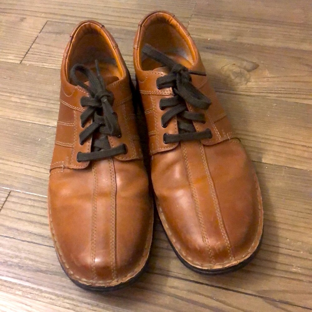 Men’s Brown Leather Dress Shoes, Clarks